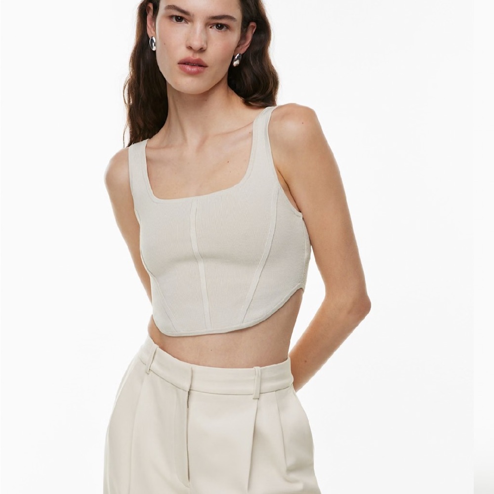 Aritzia Babaton Sculpt Knit Bustier Tank